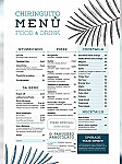 Chiringuito menu