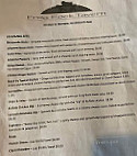 Frog Rock Tavern menu