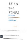 Le Fil Du Temps menu