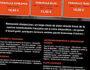 La Formule Pirey menu