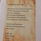 Das Hofcafe menu