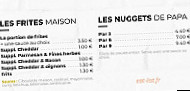 Les Burgers De Papa menu