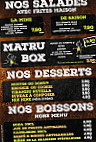 La Mine Burgers Bieres menu