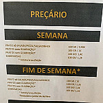 Quatro Sentidos menu