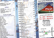 Fuji Sushi menu