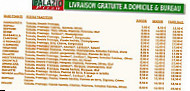 Palazio menu