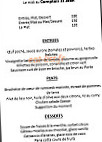 Le Comptoir Saint Jean menu