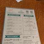 Bistrot Gourmand menu