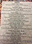 L A's Coffee Cafe menu