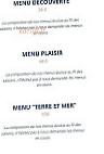 Entre Terre et Mer menu