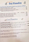 La Baratte menu