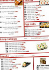 Hoki Sushi menu