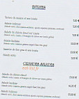 Au Doux Passage menu