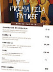 Prima Fila menu