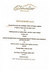 Le Chevalier menu