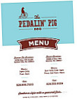 The Pedalin' Pig menu