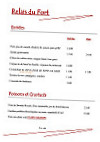 Relais Du Fort menu