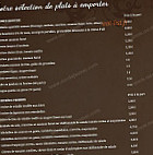 La Chaumiere menu