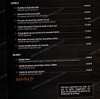 De La Plage menu