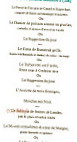 Le Kursaal menu