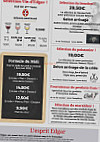 Le Bistrot du Forum menu