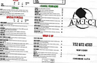 Amici Pizzeria menu