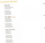 La Côte L'arête menu