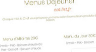 Le 1825 menu