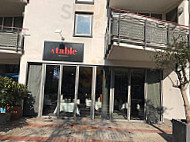 Atable outside