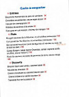 Le 18 Eme menu