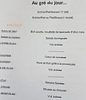 Au Gré Des Envies menu