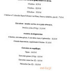 L'ambiance Cabane menu