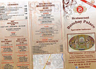 Bombay Palace menu