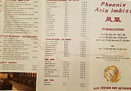 Phoenix, Asia Imbiss menu