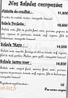 Pizzeria La Petite Francaise menu