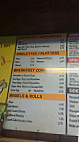 Davy's Dogs menu