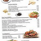 Pizza Jazz menu