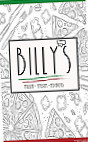 Billy's Italian menu