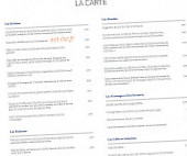 La Charrette Bleue menu