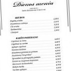 Ant Kalno, Kavinė Telšiuose menu