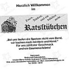 Gaststätte Ratsstübchen menu