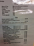 Bridge Cafe menu