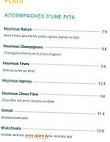 Sababa Houmousserie menu