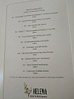 Restaurant Helena menu