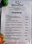 Zur Krone menu