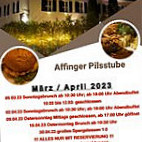 Affingerpilsstube menu