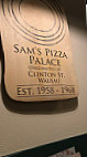 Sam's Pizza menu