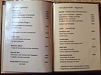 Wirtschaftswunder menu