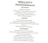 Le Mogador menu