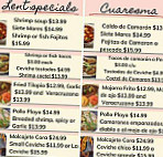 El Asadero menu